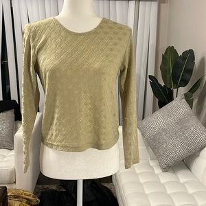 Golden Star long sleeve top in great condition. Beautiful vintage green top.
